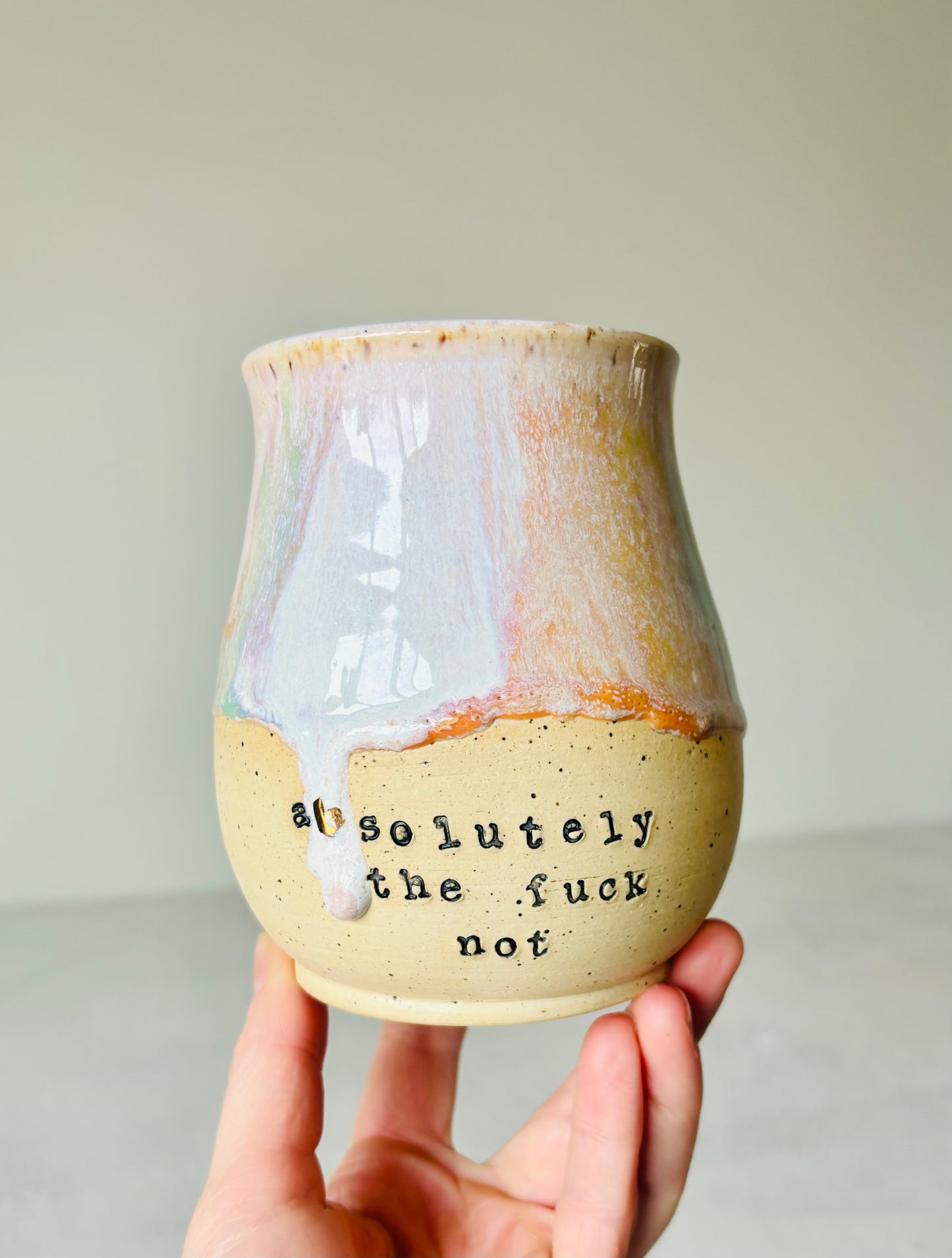 Absolutely the Fuck Not Rainbow Mug with 22k Gold Detail (17 fl oz)