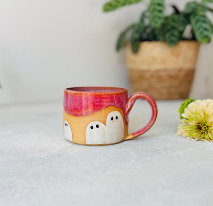 Frightening Fuchsia Ghost Mug (15 fl oz)