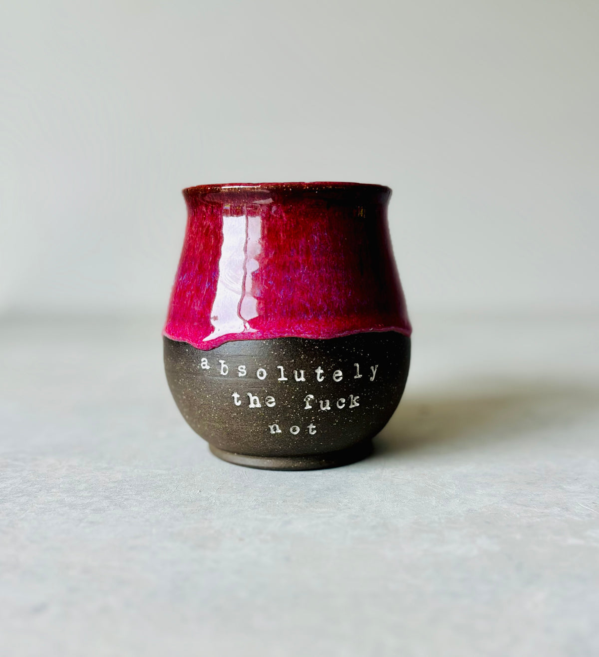 Absolutely the Fuck Not Mug in Hot Cherry (15 fl oz)