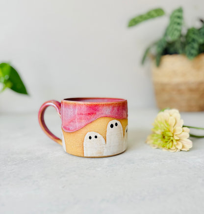 Frightening Fuchsia Ghost Mug (15 fl oz)