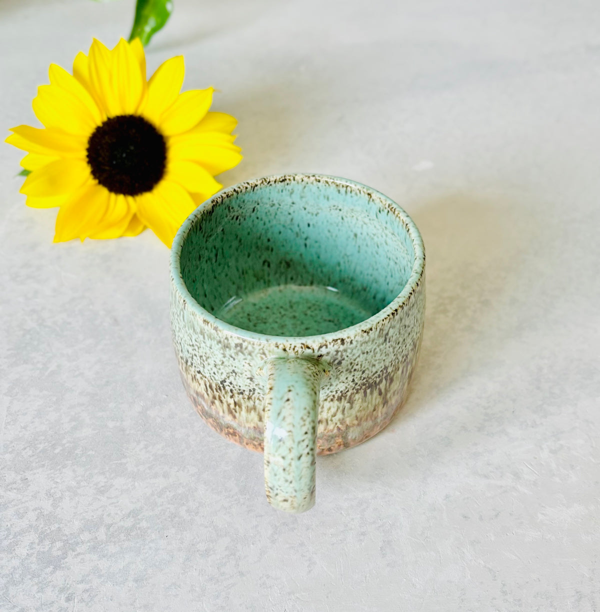 Turquoise Sunset Speckled Mug (15 fl oz)