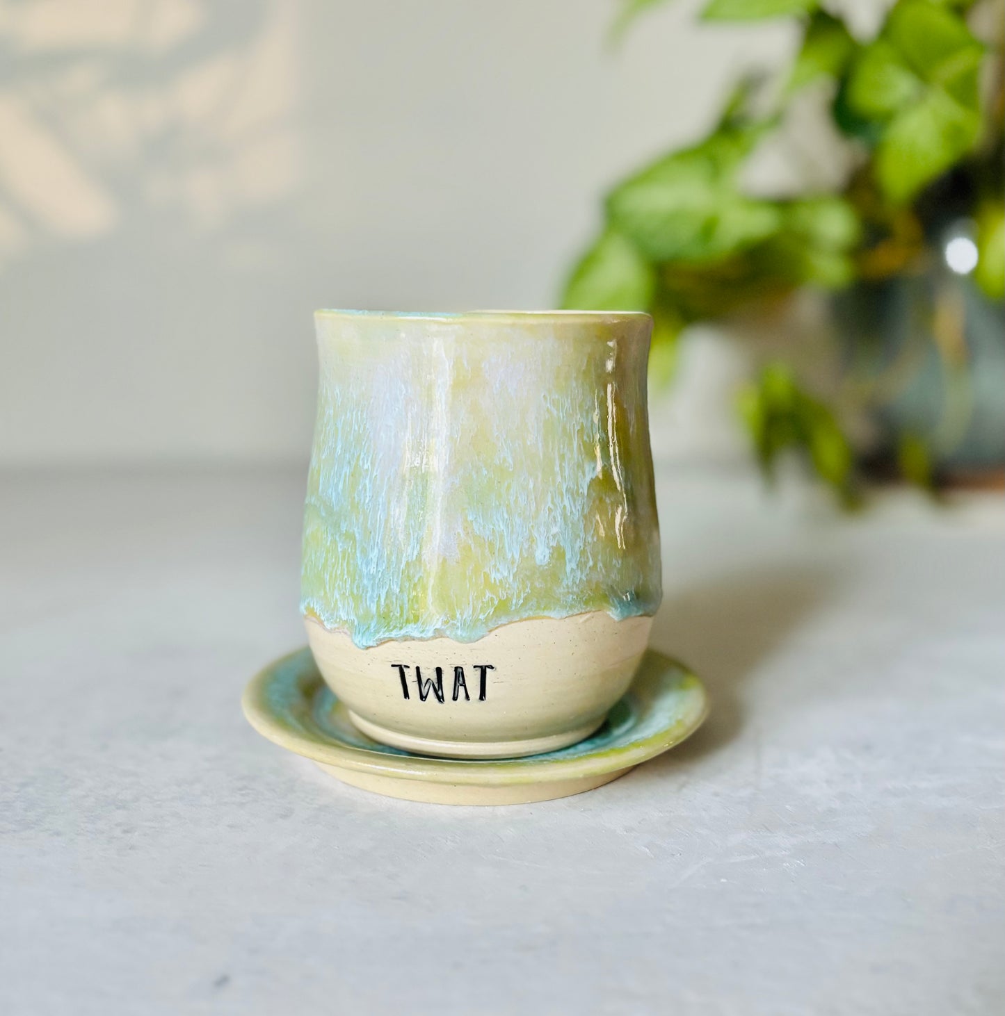 Pastel Spring TWAT Mug and Saucer Set