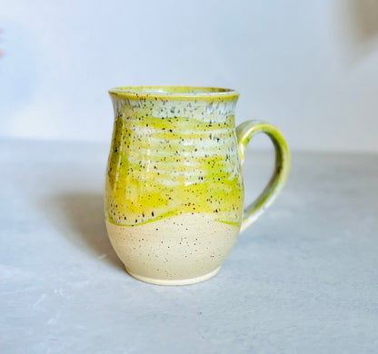 Stoneware Mug in Floating Chartreuse