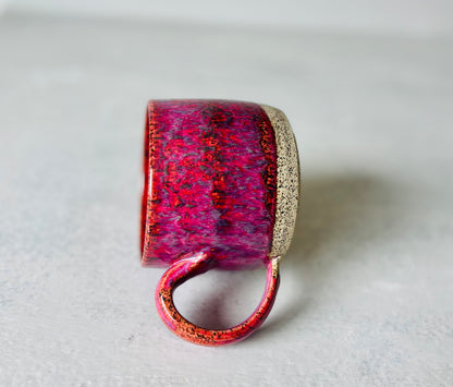 Raspberry Crimson Speckled Mug