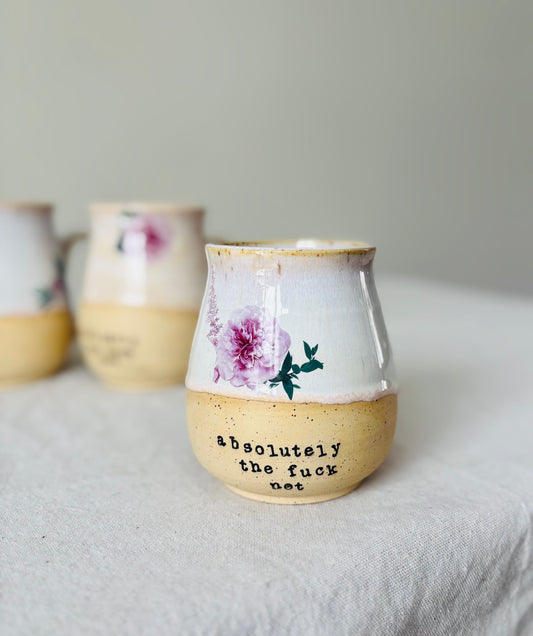 Floral Absolutely the Fuck Not Mug (16 fl oz)