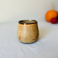 Matte Ginger Mug on Black Stoneware