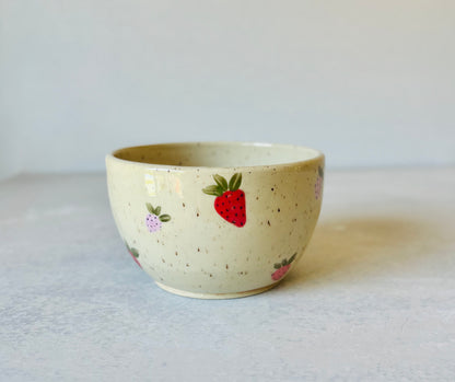 Hand Painted Strawberry Bowl