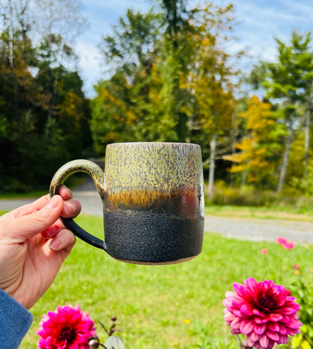 Chrome Green & Copper Mug
