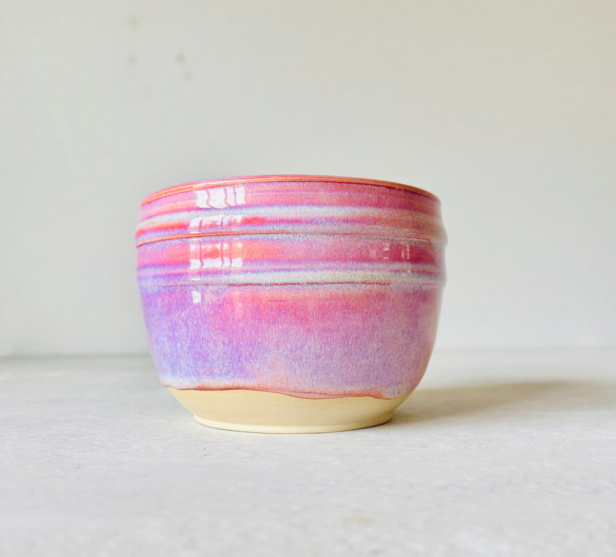Textured Small Bowl Pink Cadillac