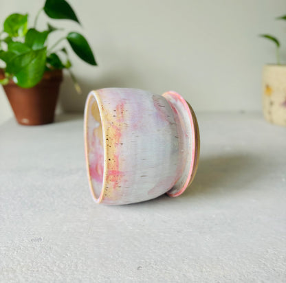 Soft Pink Bubble Planter Holder