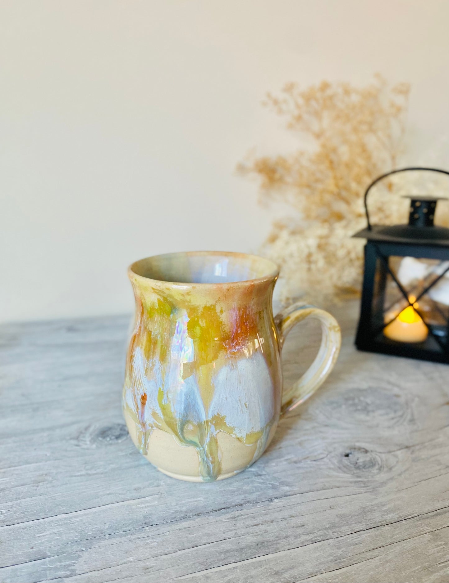 12 oz Iridescent Golden Ember Mug