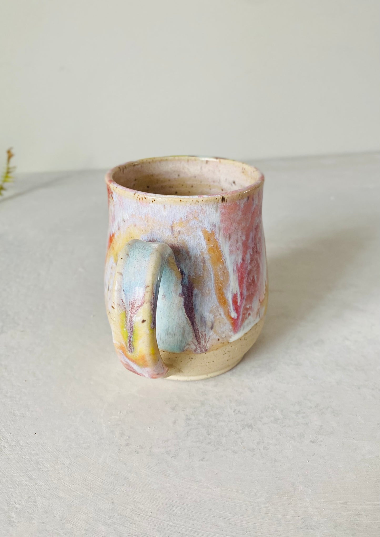 18 oz Cascading Rainbow Mug