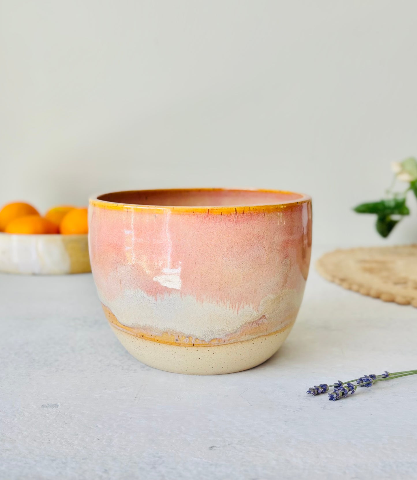 Serving Bowl in Pastel Persimmon (7cups)