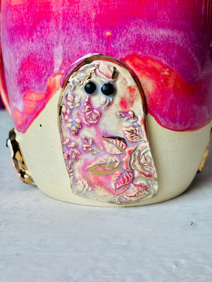 Victorian Rose 22k 3D Ghost Mug