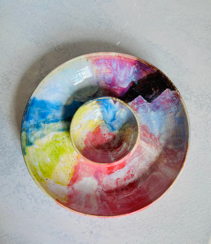Party Platter Rainbow Glaze