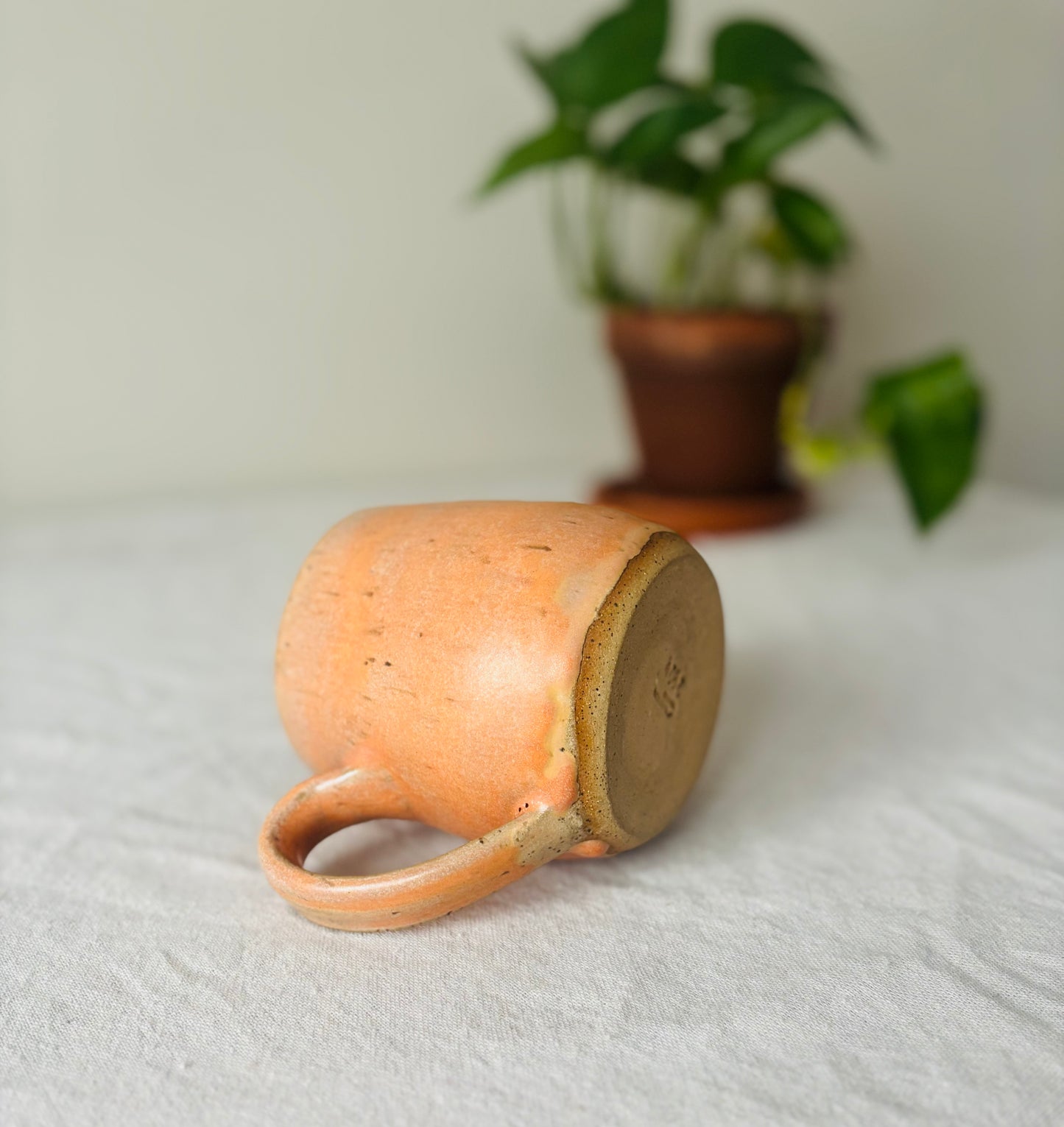 Recycled Clay Matte Orange Mug