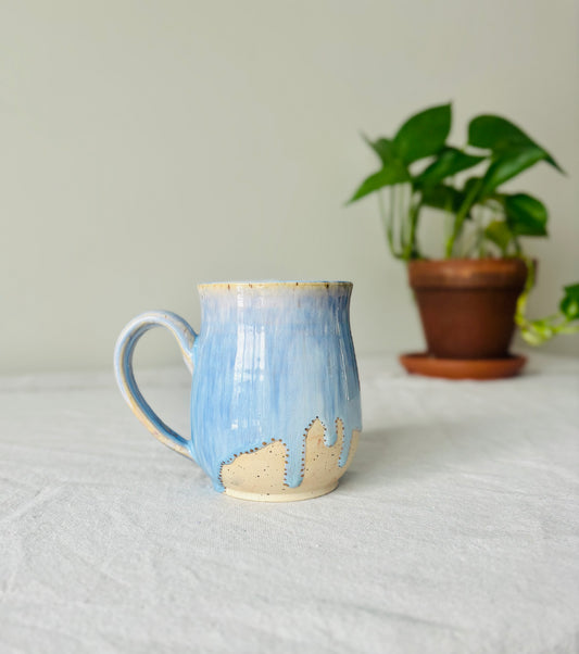 Powder Blue & 22k Gold Mug
