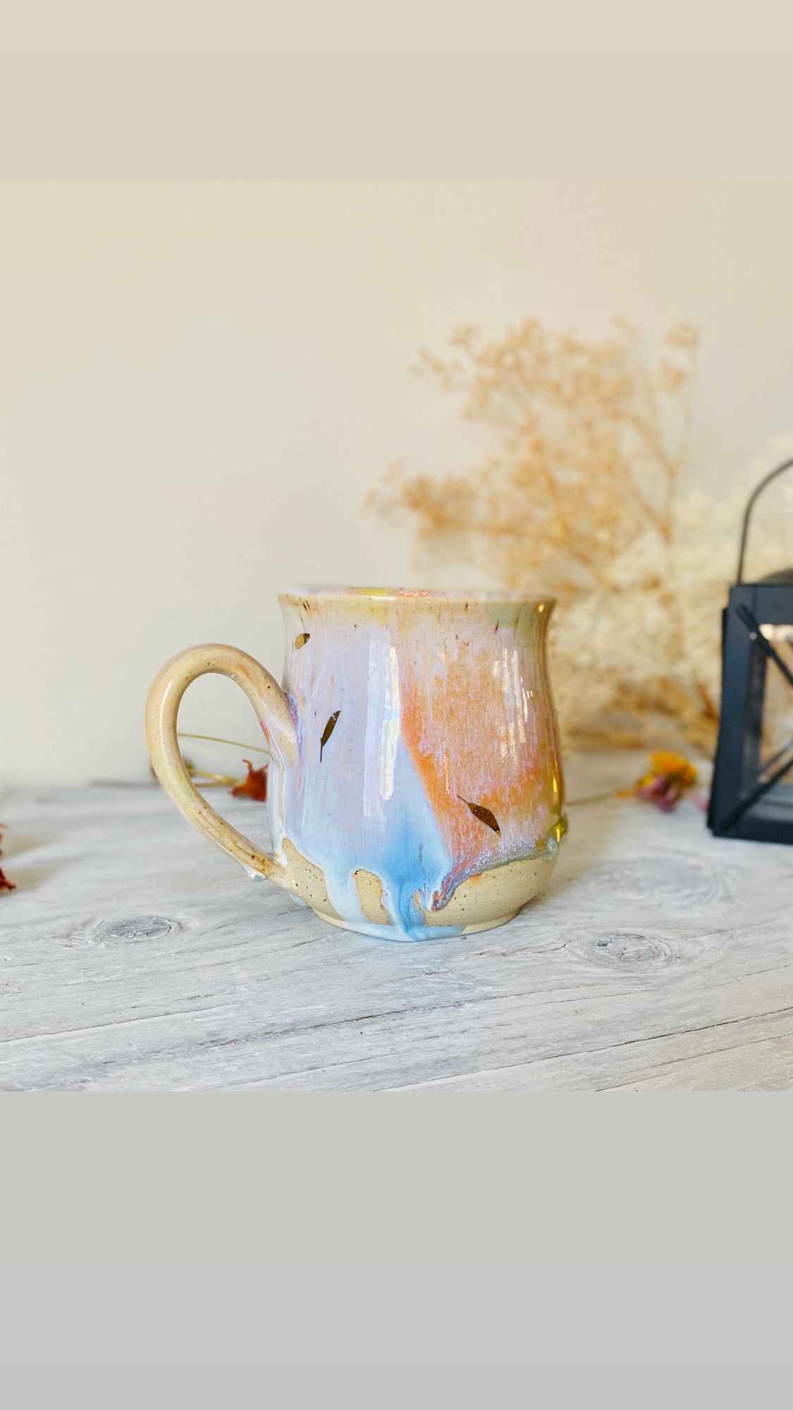 Rainbow Feathers of Gold Mug