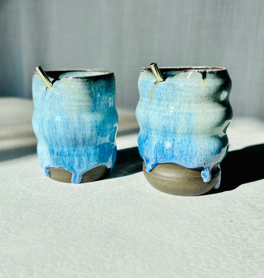 Drippy Black & Blue Sippy Cup