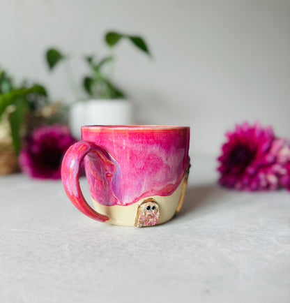 Victorian Rose 22k 3D Ghost Mug