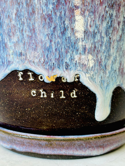 Flower Child 22k Gold Planter (~ 6 cups)