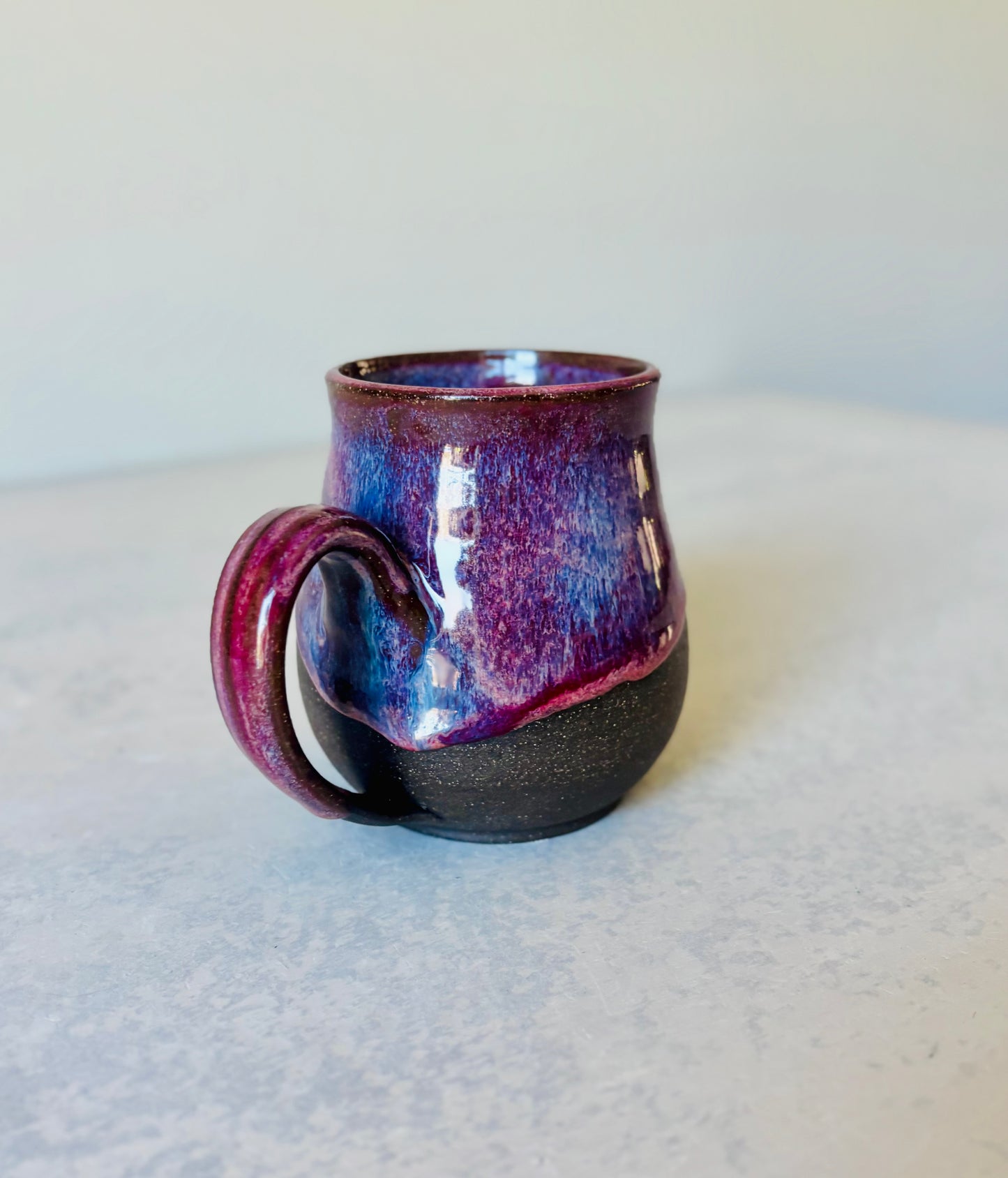 Pre-Order: Absolutely the Fuck Not Mug Summer Berry Glaze on Black Clay (10-12 weeks)