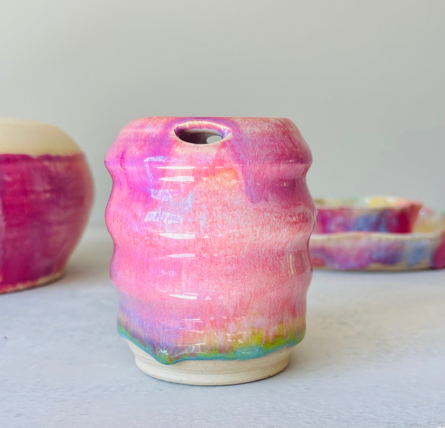 Rainbow Ripple Travel Cup (12 fl oz)