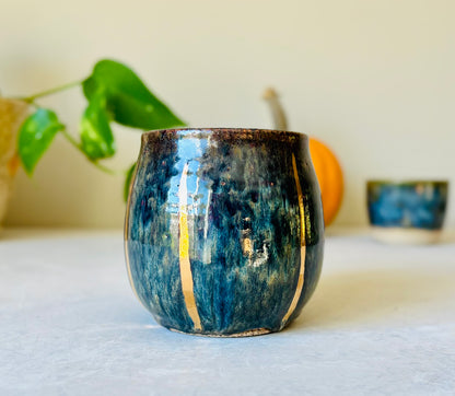22k Gold Ridged Freckled Pumpkin Mug (20 fl oz) (Copy)