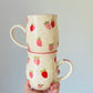 14-16 oz Made to Order Hand Painted Strawberry Mug 4-6 Weeks