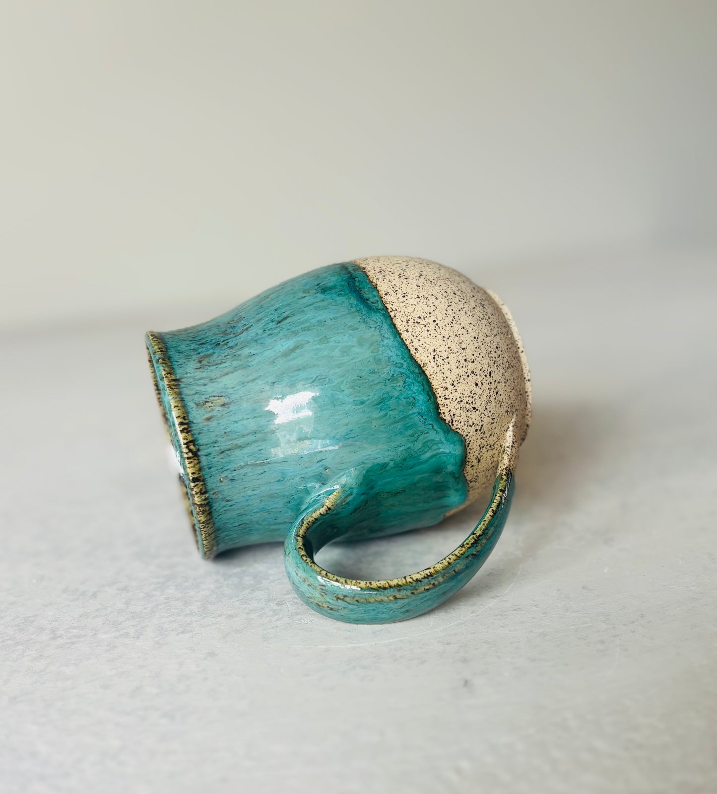 Speckled Mug in Lush Green