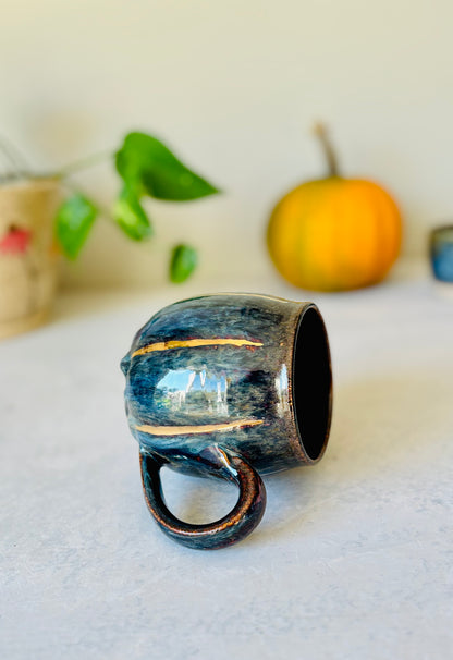 22k Gold Ridged Freckled Pumpkin Mug (20 fl oz) (Copy)