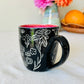 Hand Carved Farmhouse Wild Flower Mug