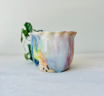 Radiant Rainbow Serving Bowl or Planter (8 cups)