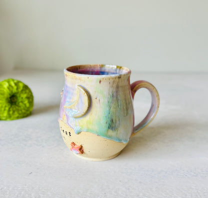 PREVIEW: Release Date is October 11th, 6pm est for Instagram subscribers, 7pm est for the public: Manifest That Shit 22k Gold & Rainbow Mug