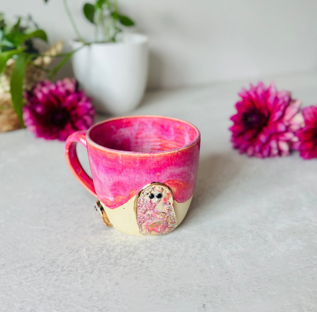 Victorian Rose 22k 3D Ghost Mug