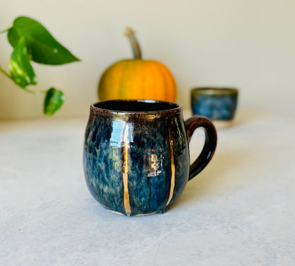 22k Gold Ridged Freckled Pumpkin Mug (20 fl oz) (Copy)