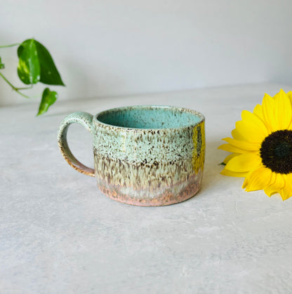 Turquoise Sunset Speckled Mug (15 fl oz)