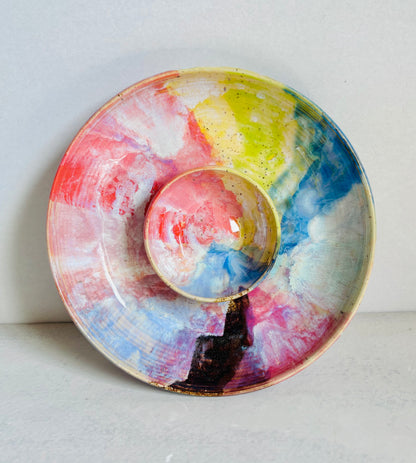 Party Platter Rainbow Glaze