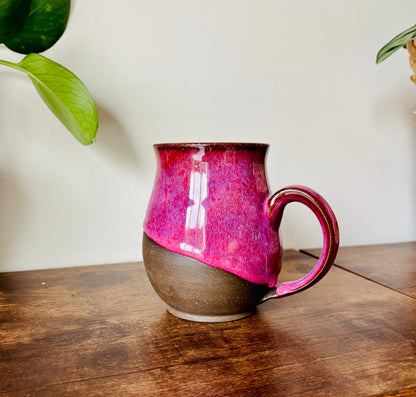 Pre-Order: Absolutely the Fuck Not Mug Hot Cherry Glaze on Black Clay (10-12 weeks)