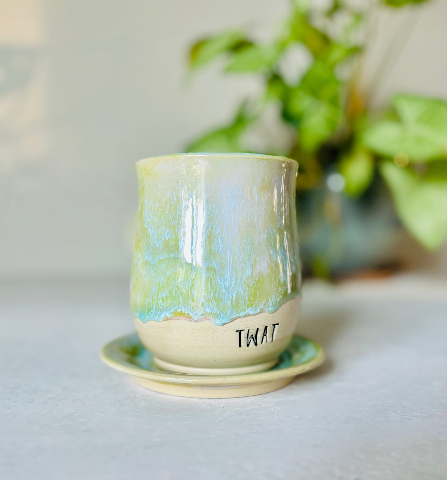 Pastel Spring TWAT Mug and Saucer Set