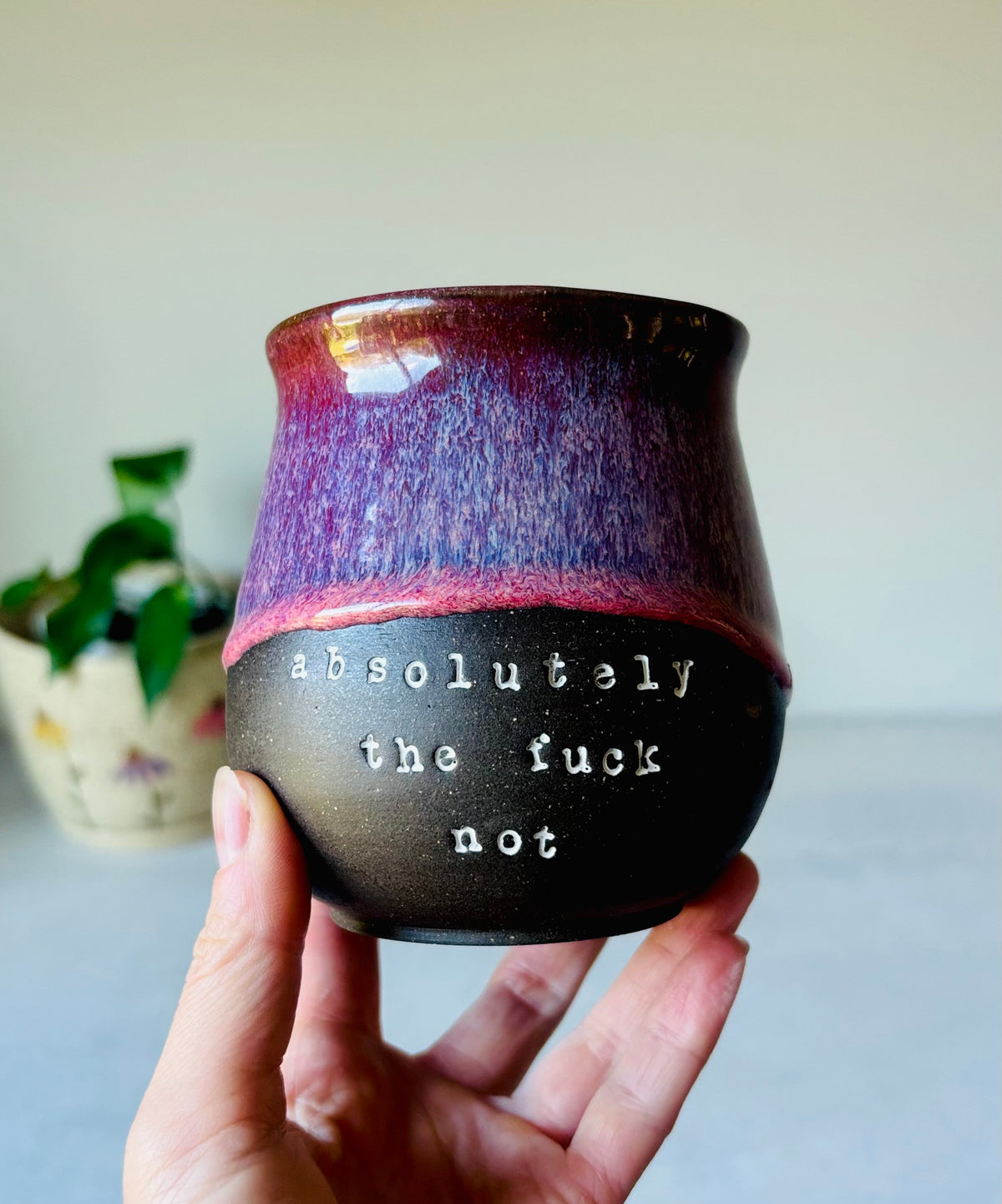 Absolutely the Fuck Not Mug in Summer Berry (Second) (14 fl oz)