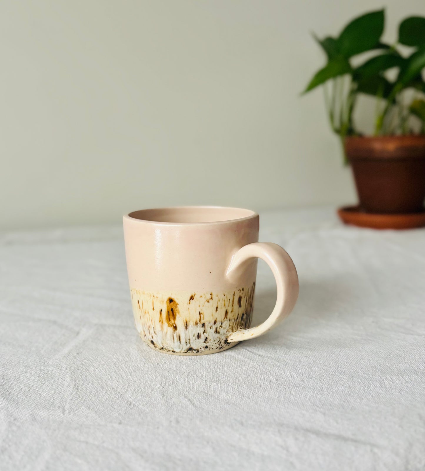 Soft Pink & Birchwood Mug #2