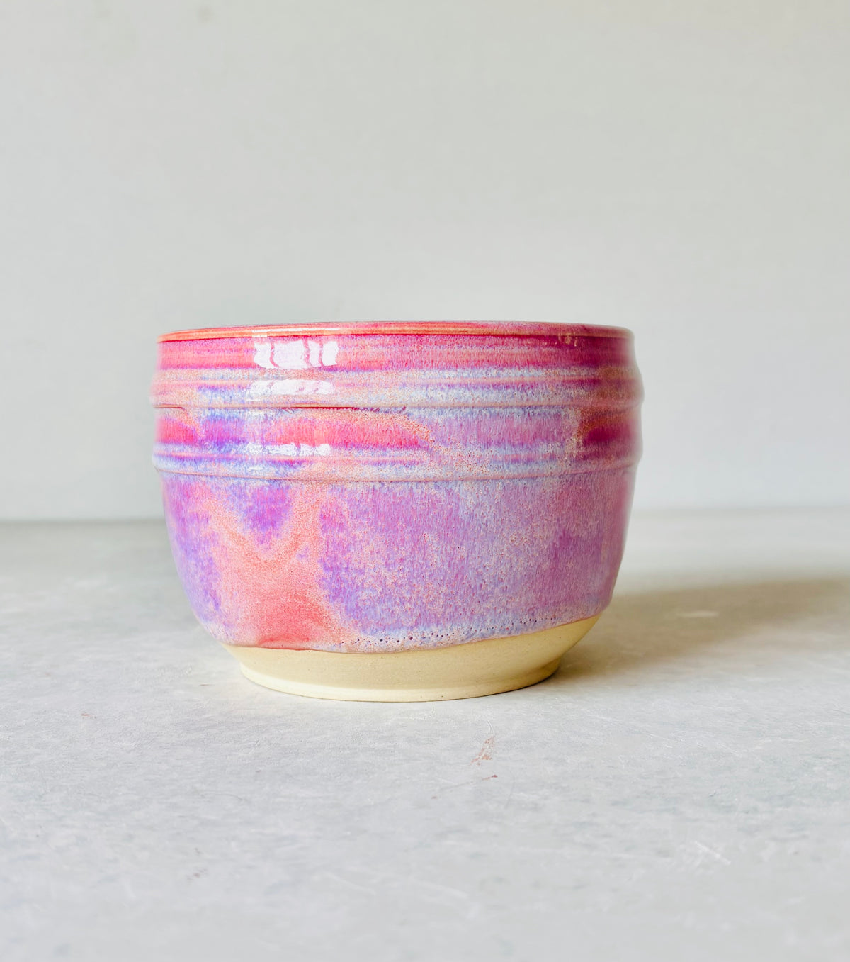 Textured Small Bowl Pink Cadillac