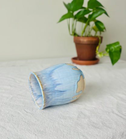 Powder Blue & 22k Gold Mug