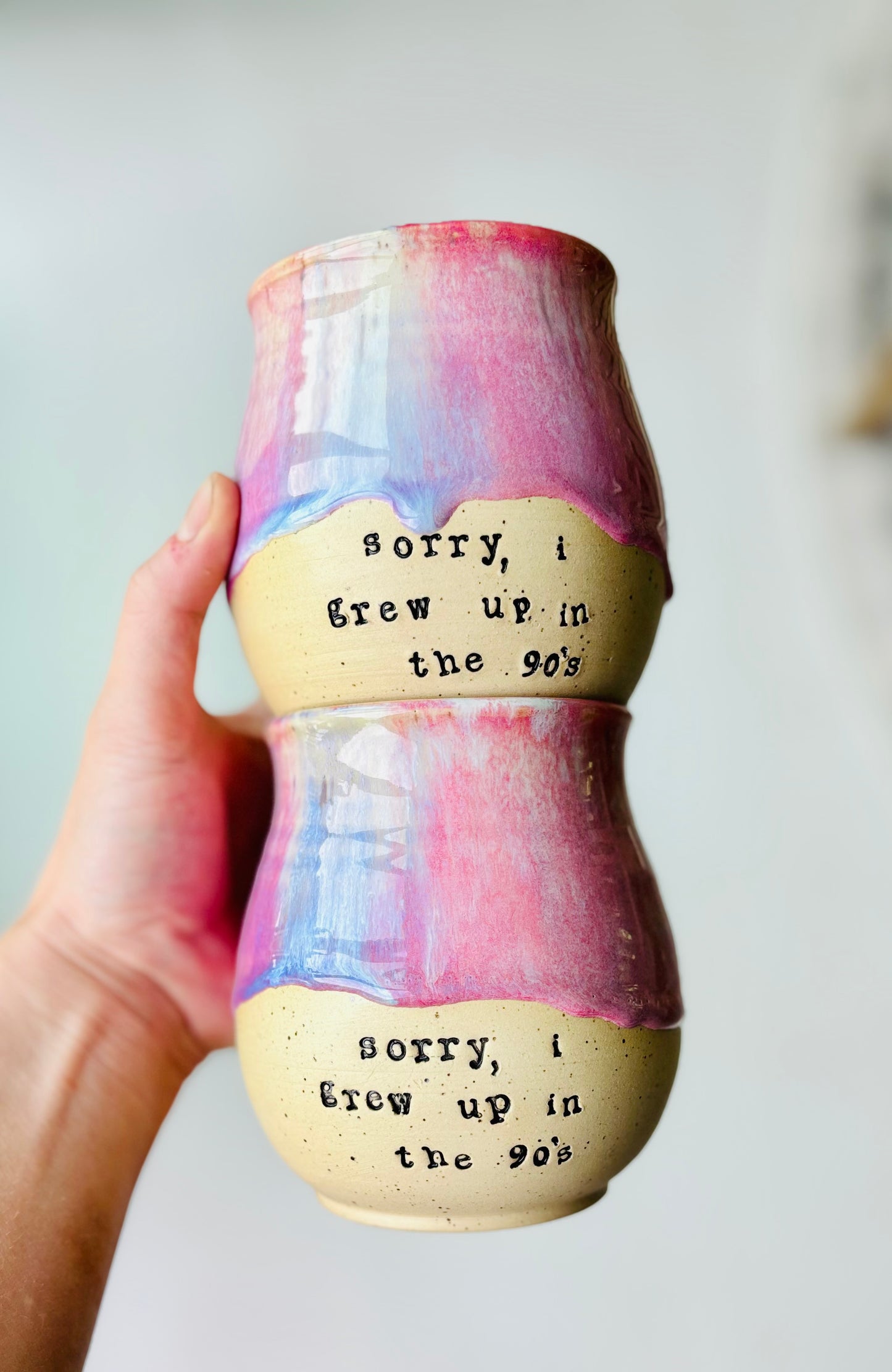 “I grew up in the 90s” Rainbow Mug