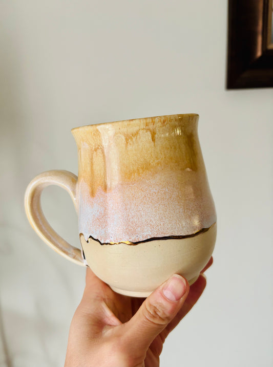 22k Gold Lined Honey & Cream Mug #2 (14 fl oz)
