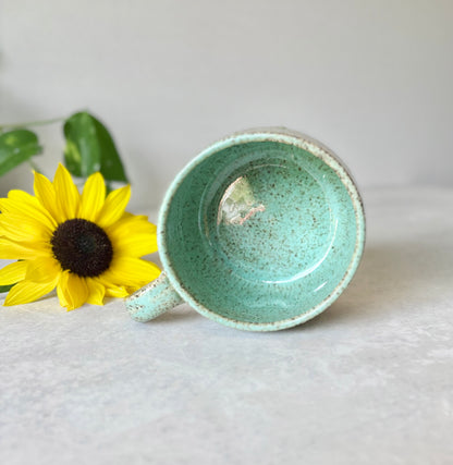 Turquoise Sunset Speckled Mug (15 fl oz)