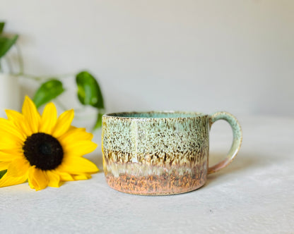 Turquoise Sunset Speckled Mug (15 fl oz)