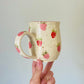 14-16 oz Made to Order Hand Painted Strawberry Mug 4-6 Weeks