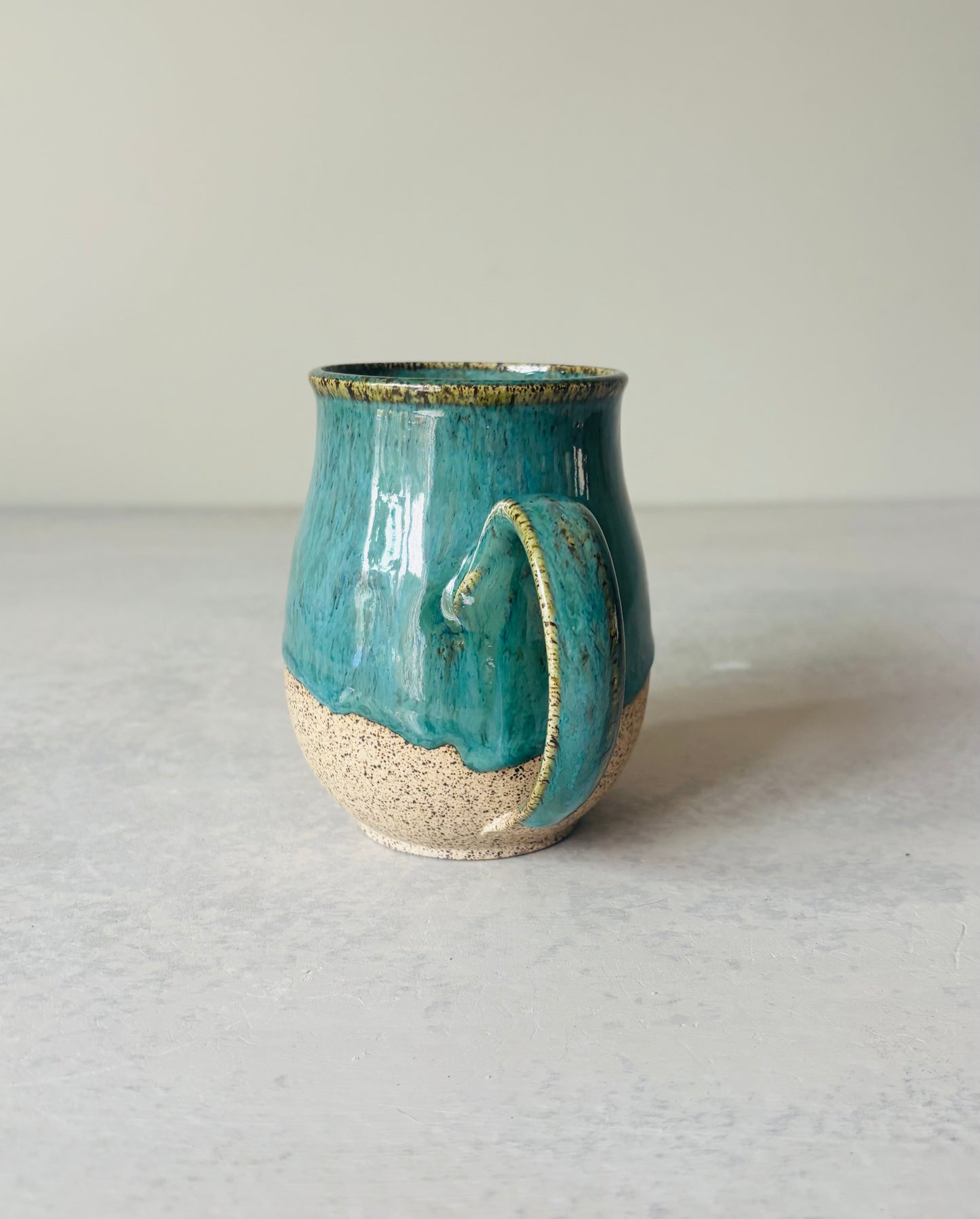 Speckled Mug in Lush Green